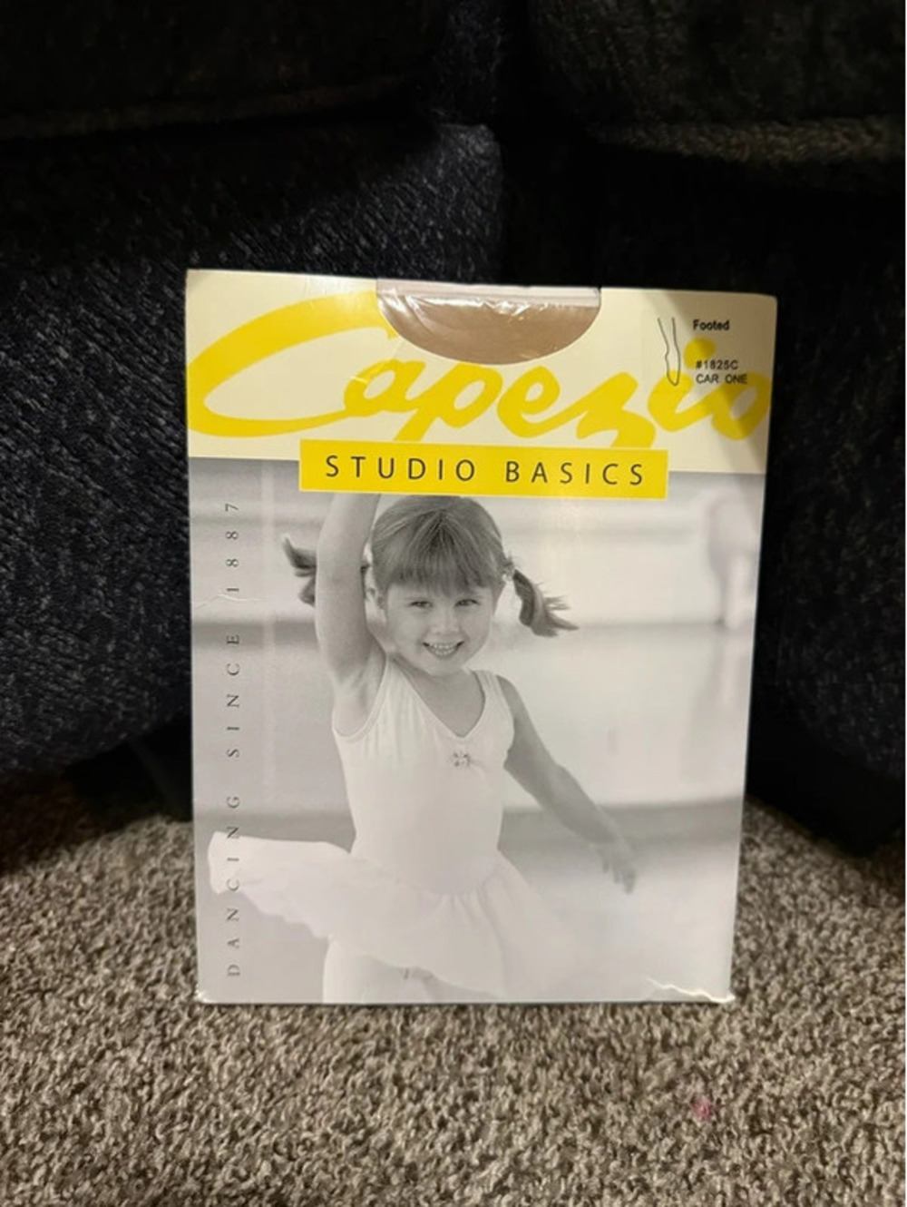 Capezio Studio Basics Girls Footed Dance Tights Caramel 1825C Size 8-12 New